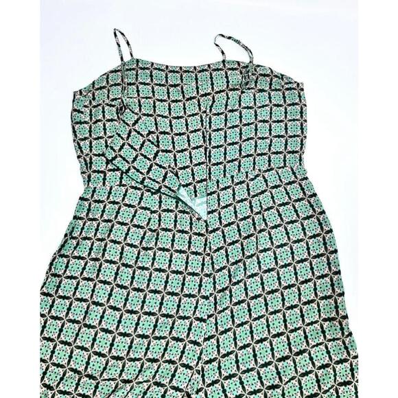 Farm Rio Green Floral Jumpsuit Size XL - Picture 5 of 8